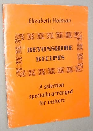 Devonshire Recipes: a selection of dishes