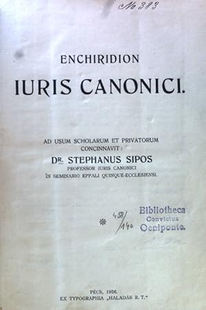 Seller image for Enchiridion Iuris Canonici; for sale by books4less (Versandantiquariat Petra Gros GmbH & Co. KG)