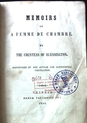 Memoirs of a femme de Chambre. Collection of British Authors. Vol. 104