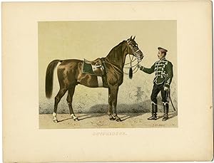 Imagen del vendedor de Rare Antique Print-EAST PRUSSIAN HORSE-Volkers-1880 a la venta por Pictura Prints, Art & Books