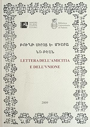 LETTERA DELL'AMICITIA E DELL' VNIONE