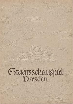 Bild des Verkufers fr Programmheft Gerhart Hauptmann FUHRMANN HENSCHEL Spielzeit 1958 / 59 Bltter des Staatsschauspiels Dresden Nr. 7 1956 / 57 zum Verkauf von Programmhefte24 Schauspiel und Musiktheater der letzten 150 Jahre