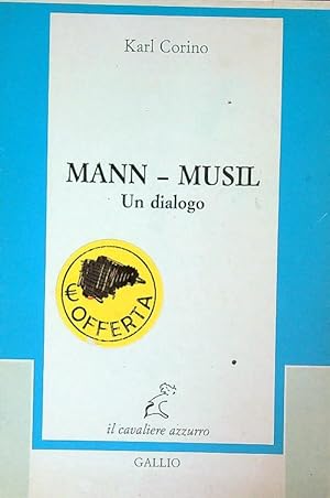 Seller image for Mann-Musil. Un dialogo for sale by Librodifaccia