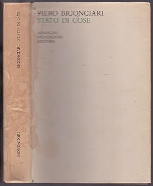 Stato di cose. Dedicated and signed by the author