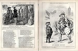 Seller image for ENGRAVING: "An Easter Review". engraving from Punch Magazine, March 24, 1883 for sale by Dorley House Books, Inc.
