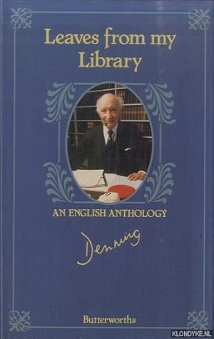 Bild des Verkufers fr Leaves from My Library. An English Anthology zum Verkauf von Klondyke
