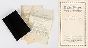 Seller image for English Recipes - Including the Traditional Dishes of Scotland, Ireland & Wales. [Including loosely inserted a Recipe for "Danish Pastries" and "Savarin a la Pompadour"]. for sale by Inanna Rare Books Ltd.