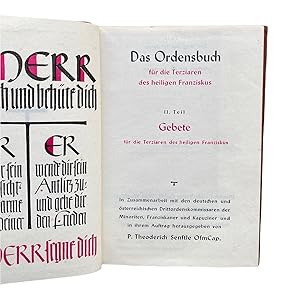 DAS ORDENSBUCH FÜR DIE TERZIAREN DES HEILIGEN FRANZISKUS. 11. Teil Gebete