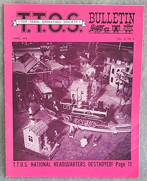 Immagine del venditore per Toy Train Operating Society Bulletin April 1978 Vol. 13 No. 4 venduto da Argyl Houser, Bookseller