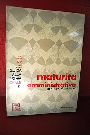 Imagen del vendedor de guida alla prova orale di maturit amministrativa per la scuola materna a la venta por STUDIO PRESTIFILIPPO NUNZINA MARIA PIA