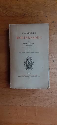 Seller image for BIBLIOGRAPHIE MOLIRESQUE. for sale by Librairie Sainte-Marie