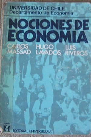 Immagine del venditore per Nociones de economa. Prlogo Andrs Sanfuentes V, venduto da Librera Monte Sarmiento