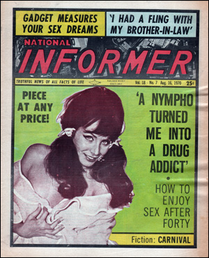 Imagen del vendedor de National Informer, Vol. 18, No. 7 (August 16, 1970) a la venta por Specific Object / David Platzker