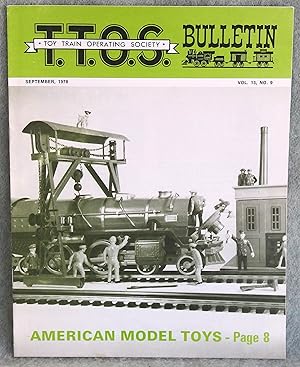 Image du vendeur pour Toy Train Operating Society Bulletin September 1978 Vol. 13 No. 9 mis en vente par Argyl Houser, Bookseller