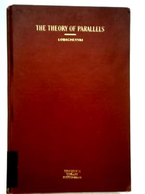 Imagen del vendedor de Geometrical Researches on the Theory of Parallels a la venta por World of Rare Books