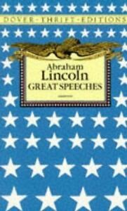 Bild des Verkufers fr Abraham Lincoln: Great Speeches (Dover Thrift Editions) zum Verkauf von The Haunted Bookshop, LLC