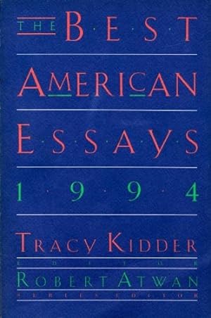 Immagine del venditore per The Best American Essays 1994 venduto da The Haunted Bookshop, LLC