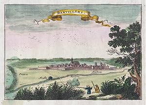 Imagen del vendedor de Damvillers." - Damvillers Meuse Lorraine Lothringen gravure carte map Karte a la venta por Antiquariat Steffen Vlkel GmbH