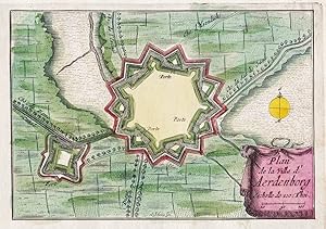 Imagen del vendedor de Plan de la Ville d'Aerdenborg" - Aardenburg Zeeland Nederland Netherlands Niederlande carte map Karte gravure a la venta por Antiquariat Steffen Vlkel GmbH