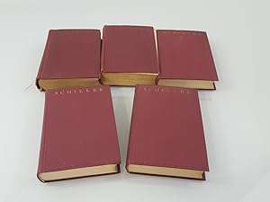Konvolut 5 Bücher: Schillers Sämtliche Werke in vierzehn Bänden: 1-3, 4-7, 8-10. 11-12. 13-14