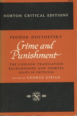 Seller image for Crime and Punishment (Norton Critical Edition) for sale by Kenneth A. Himber