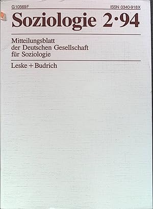 Bild des Verkufers fr Konfliktregelung im auerrechtlichen Raum. Ein Jahr Arbeit der Ethik-Kommission: in - Mitteilungsblatt der Deutschen Gesellschaft fr Soziologie. Soziologie Heft 2/1994 zum Verkauf von books4less (Versandantiquariat Petra Gros GmbH & Co. KG)