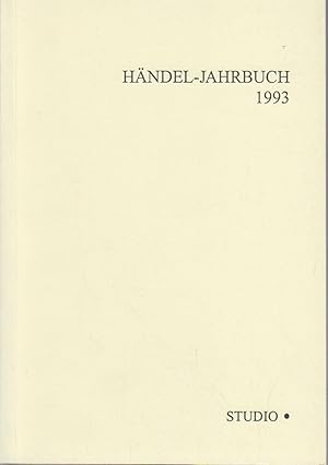 Image du vendeur pour Hndel-Jahrbuch. 39. Jahrgang 1993. 1993 mis en vente par Bcher bei den 7 Bergen