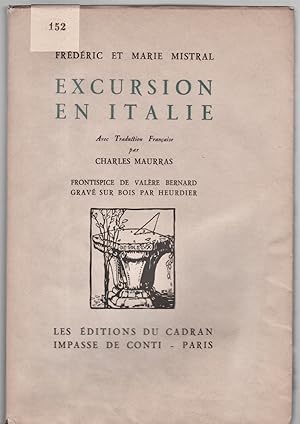 Excursion en Italie. Traduction française de Charles Maurras.