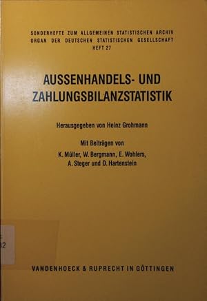 Bild des Verkufers fr Auenhandels- und Zahlungsbilanzstatistik. zum Verkauf von Antiquariat Bookfarm