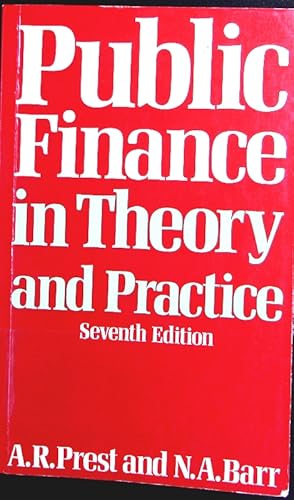 Immagine del venditore per Public finance. in theory and practice. venduto da Antiquariat Bookfarm
