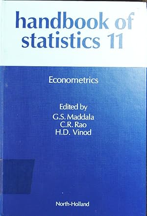 Bild des Verkufers fr Handbook of statistics. - 11. Econometrics. zum Verkauf von Antiquariat Bookfarm