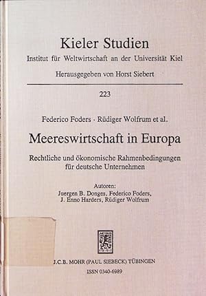Seller image for Meereswirtschaft in Europa. rechtliche und konomische Rahmenbedingungen fr deutsche Unternehmen. for sale by Antiquariat Bookfarm