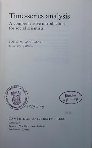 Bild des Verkufers fr Time-series analysis. a comprehensive introduction for social scientists. zum Verkauf von Antiquariat Bookfarm