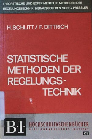 Imagen del vendedor de Statistische Methoden der Regelungstechnik. a la venta por Antiquariat Bookfarm