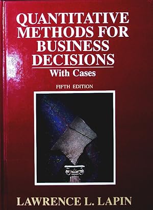 Seller image for Quantitative methods for business decisions. with cases. for sale by Antiquariat Bookfarm