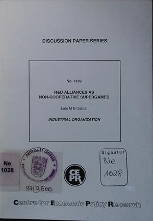 Seller image for R & D alliances as non-cooperative supergames. for sale by Antiquariat Bookfarm