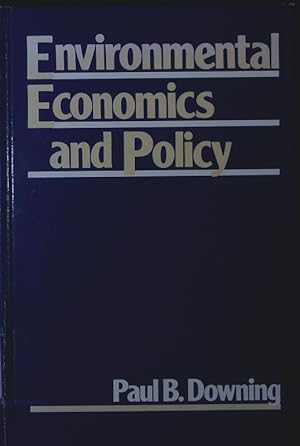 Immagine del venditore per Environmental economics and policy. venduto da Antiquariat Bookfarm