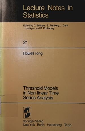 Seller image for Threshold models in non-linear time series analysis. for sale by Antiquariat Bookfarm