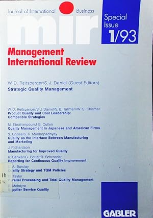 Seller image for Strategic quality management. for sale by Antiquariat Bookfarm