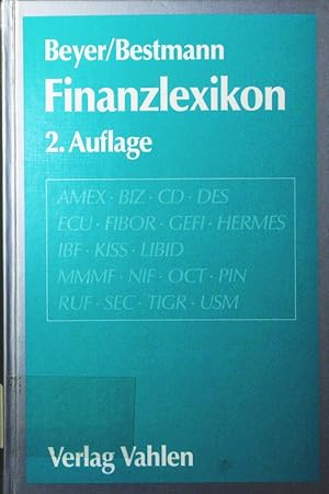 Seller image for Finanzlexikon. for sale by Antiquariat Bookfarm