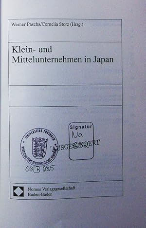 Seller image for Klein- und Mittelunternehmen in Japan. for sale by Antiquariat Bookfarm