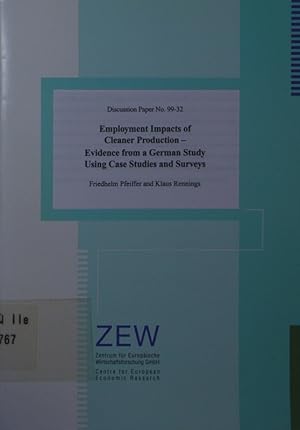 Bild des Verkufers fr Employment impacts of cleaner production. evidence from a German study using case studies and surveys. zum Verkauf von Antiquariat Bookfarm