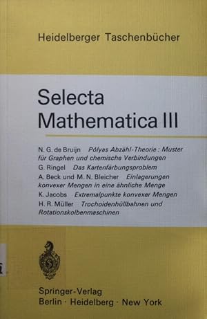 Image du vendeur pour Selecta mathematica - Plyas Abzhl-Theorie. Muster fr Graphen und chemische Verbindungen. - 3. mis en vente par Antiquariat Bookfarm