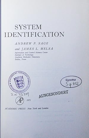 Bild des Verkufers fr System identification. zum Verkauf von Antiquariat Bookfarm