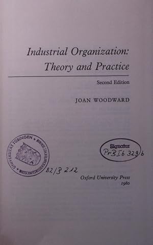 Seller image for Industrial organization. theory and practice. for sale by Antiquariat Bookfarm