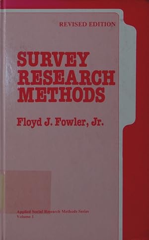 Imagen del vendedor de Survey research methods. a la venta por Antiquariat Bookfarm