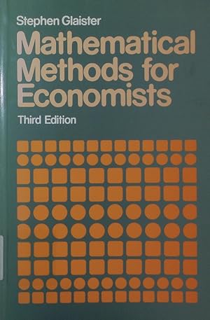 Immagine del venditore per Mathematical methods for economists. venduto da Antiquariat Bookfarm