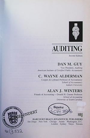 Seller image for Auditing. for sale by Antiquariat Bookfarm