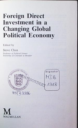Seller image for Foreign direct investment in a changing global political economy. for sale by Antiquariat Bookfarm