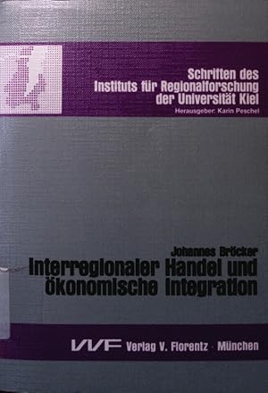 Seller image for Interregionaler Handel und konomische Integration. empirische Modelle fr westeuropische Lnder u. Regionen. for sale by Antiquariat Bookfarm